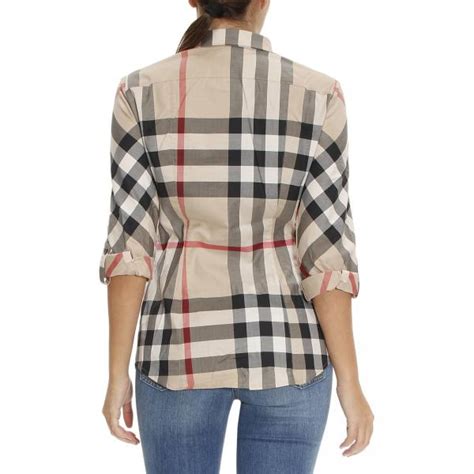 camicia burberry donna scontata|Camicia in cotone Check (Sabbia) .